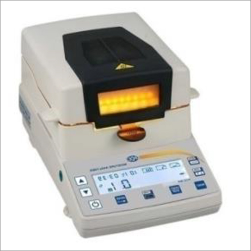 White Moisture Analyzer With Touch Screen Display
