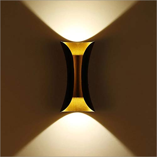Black & Gold Outdoor Lamp