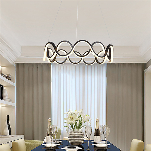 Round Ring LED Smart Voice Assist Chandelier