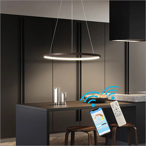 Single Ring LED Smart Voice Assist Chandelier