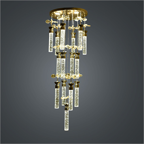 Crystal Bars Voice Assist Chandelier