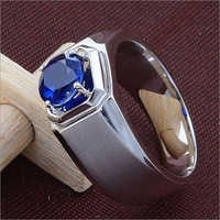 Blue Sapphire Ring In Silver