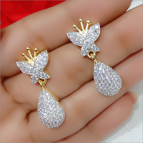 Rhinestone Imitation Western Earrings