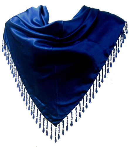 Fancy Fringes Solid Triangle Scarves