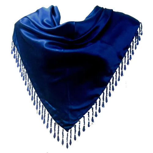 Fancy Fringes Solid Triangle Scarves