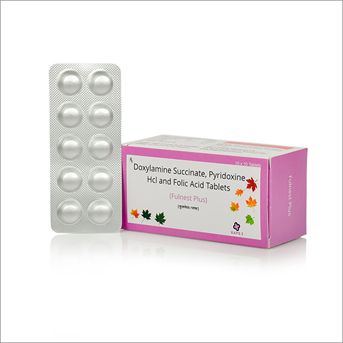 Doxylamine Succinate Pyridoxine HCl And Folic Acid Tablets