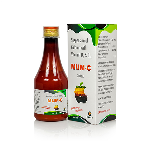 200 ML Suspension Of Calcium With Vitamin D3 And B12