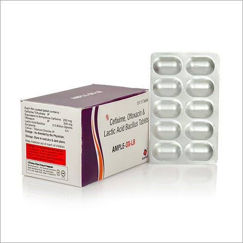 Cefixime Ofloxacin And Lactic Acid Bacillus Tablets