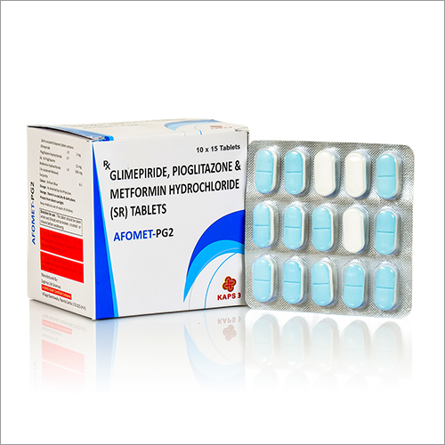 Glimepiride, Pioglitazone And Metformin Hydrochloride (SR) Tablets
