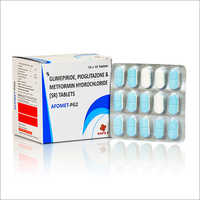 Glimepiride Pioglitazone And Metformin Hydrochloride (SR) Tablets