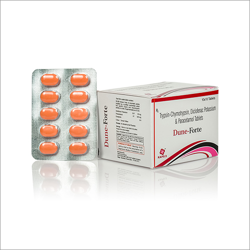 Typsin-Chymotrypsin, Diclofenac Potassium And Paracetamol Tablets