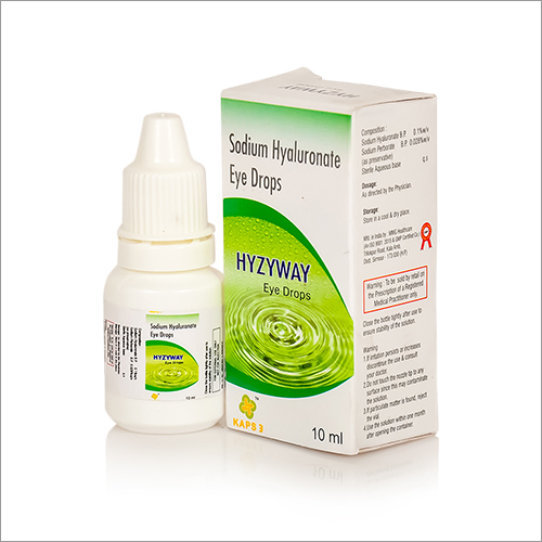 Sodium Hyaluronate Eye Drops By KAPS THREE LIFE SCIENCES PRIVATE LIMITED