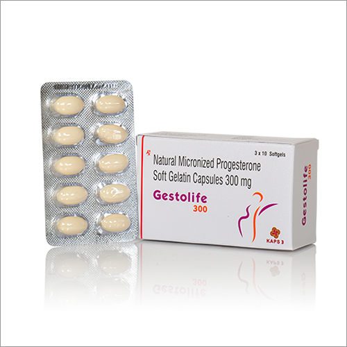 300 MG Natural Micronized Progesterone Soft Gelatin Capsules