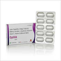 Lutein Zeaxanthin Omega 3 Fatty Acid Bilberry Pine Bark Glutathione  Astaxanthin Vitamin C Vitamin E And Minerals Tablets