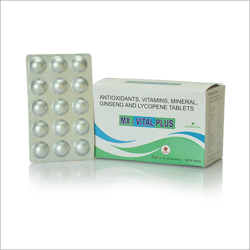 Antioxidants, Vitamins, Mineral, Ginseng And Lycopene Tablets