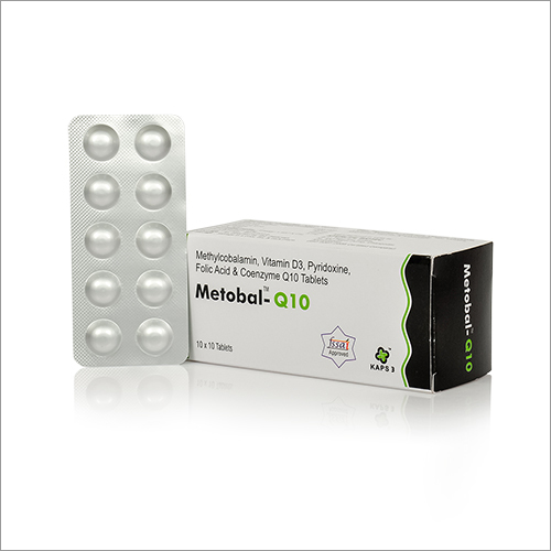 Methylcobalamin, Vitamin D3, Pyridoxine, Folic Acid And Co-Enzyme Q10 Tablets