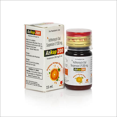200 MG Azithromycin Oral Suspension IP By KAPS THREE LIFE SCIENCES PRIVATE LIMITED