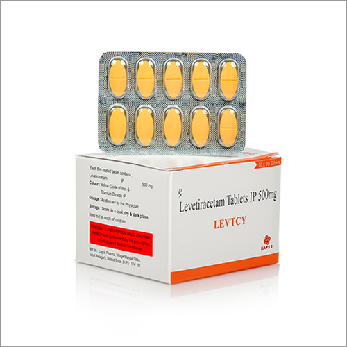 500 MG Levetiracetam Tablets IP By KAPS THREE LIFE SCIENCES PRIVATE LIMITED