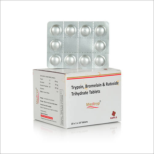 Trypsin Bromelain And Rutoside Trihydrate Tablets