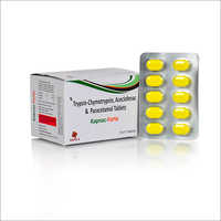 Trypsin-Chymotrypsin, Aceclofenac And Paracetamol Tablets