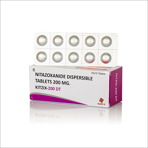 200 MG Nitazoxanide Dispersible Tablets By KAPS THREE LIFE SCIENCES PRIVATE LIMITED