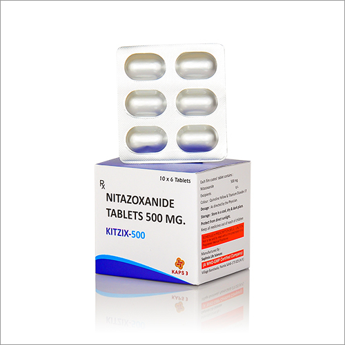 500 MG Nitazoxanide Tablets By KAPS THREE LIFE SCIENCES PRIVATE LIMITED