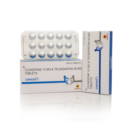 Cilnidipine 10 MG And Telmisartan 40 MG Tablets By KAPS THREE LIFE SCIENCES PRIVATE LIMITED