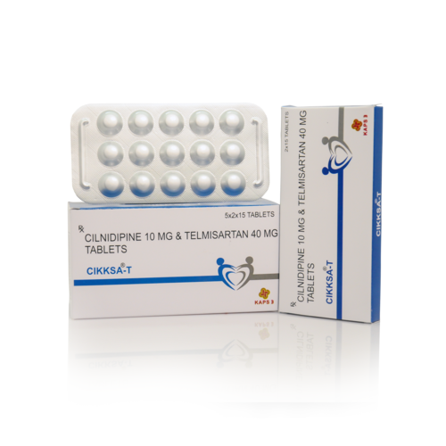 Cilnidipine 10 MG And Telmisartan 40 MG Tablets