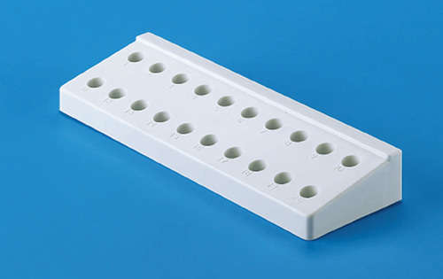 Tarsons Micro Centrifuge Tube Rack - 5 Ml Capacity, Durable White Polypropylene Material, Corrosion Resistant Design
