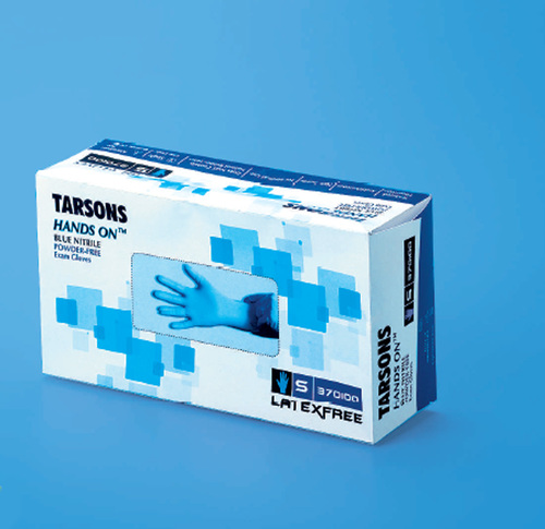 Tarsons 370100 Hands On Nitrile Examination Gloves 9.5 Length