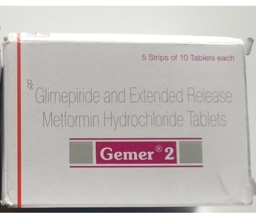 Gemer 2 Mg Tablets(Glimepride And Sr Metformin Hydrochloride Tablet) Specific Drug