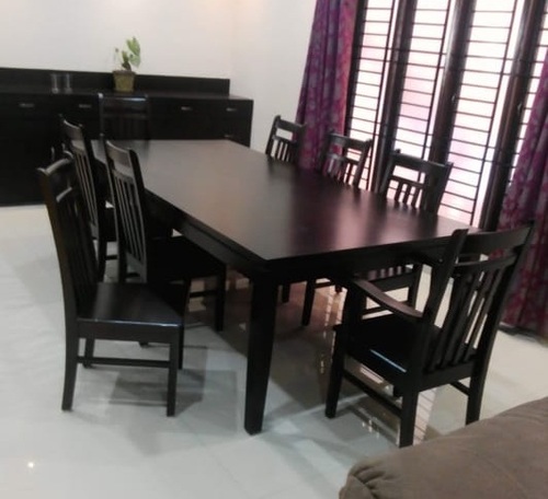 Modern Wooden Dining Table (Solid Wood)