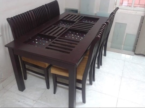 Designer Wooden Dining Table (Solid Wood)