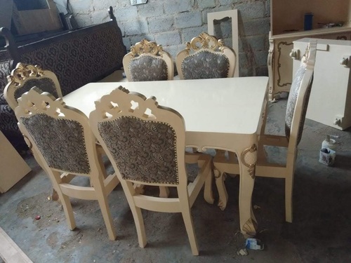 Modern Wooden Dining Table (Solid Wood)