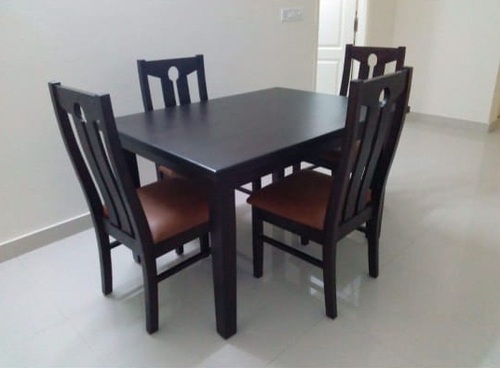 Modern Wooden Dining Table (Solid Wood)