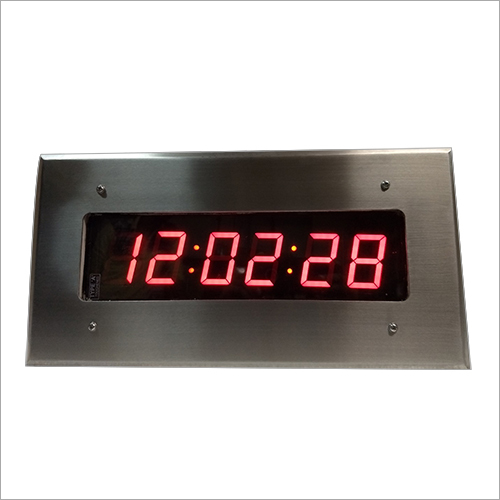 Silver Flame Proof Digital Clock