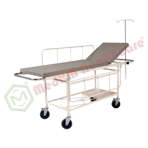 Stretcher on Trolley with Mattress By MEDKM HEALTHCARE