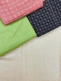 Embroidery Modal Chanderi Fabric - Modal Chanderi, Custom Length, Various Colors | Exceptionally Soft, Washable, Embroidered Texture