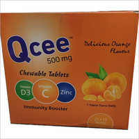 500mg Chewable Orange Flavour Tablets