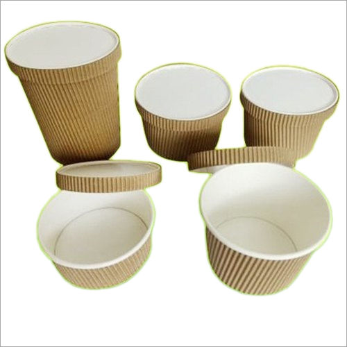 Ripple Paper Container With Lid