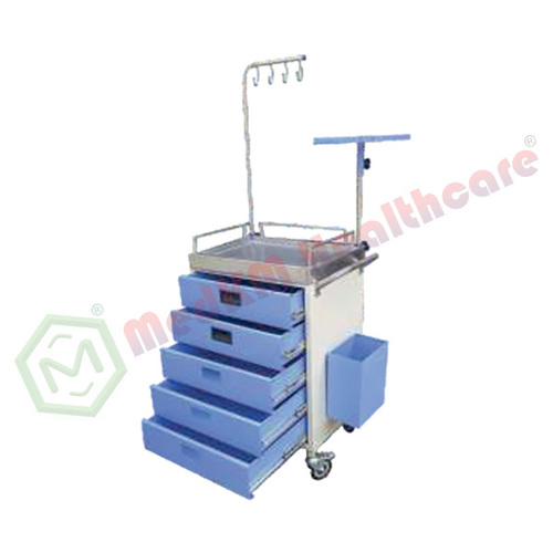 Emergency Medicine Trolley By MEDKM HEALTHCARE