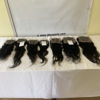 Top Quality Lace Closure Frontal With Single Drawn Virgin Brazilian Hair Weft Bundles