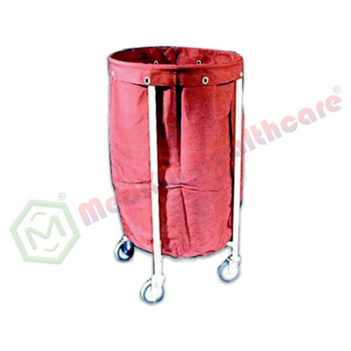 Solid Linen Trolley with Canvas Bag