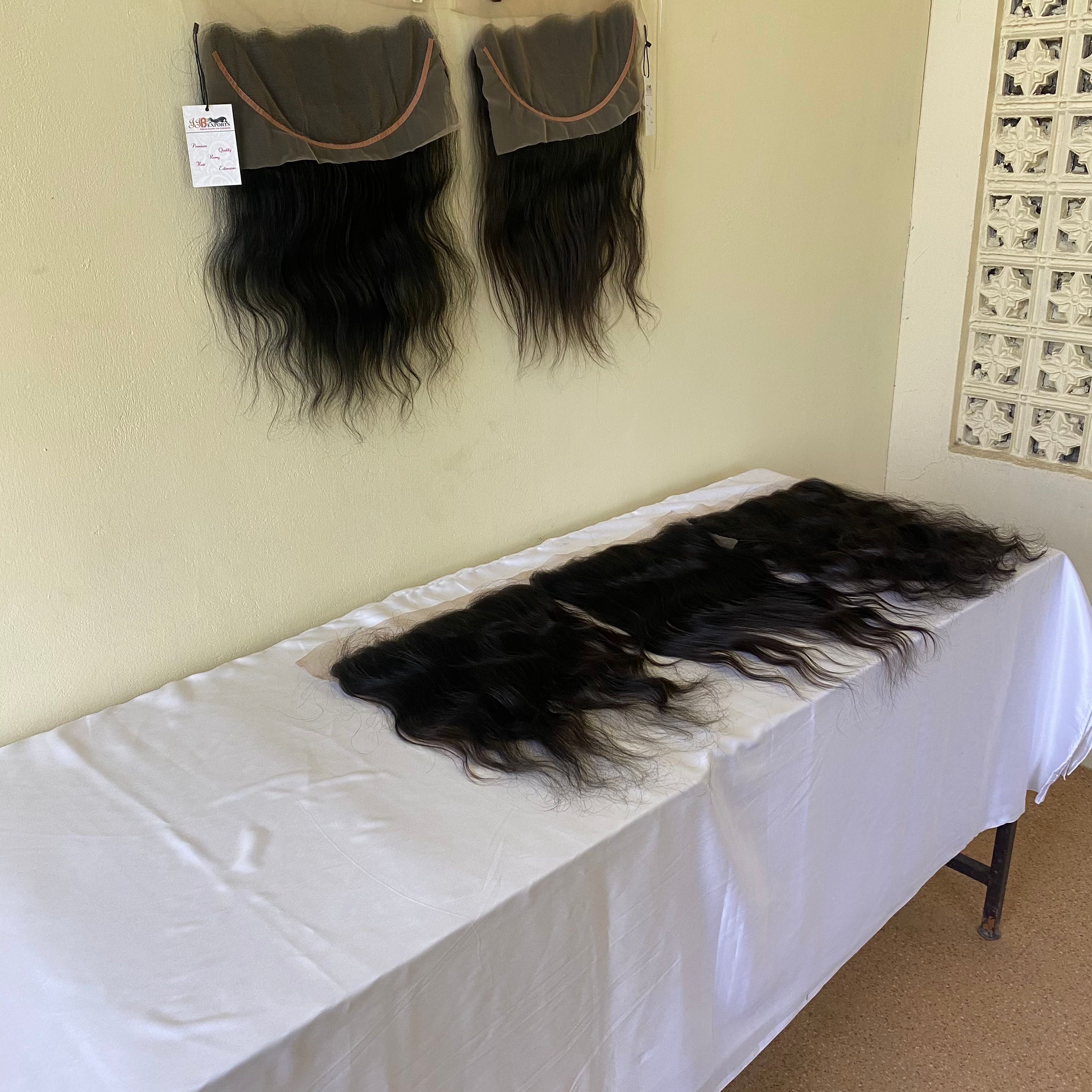 Cuticle Aligned Virgin Hair Lace Closures 4x4 And 13x4 Frontals With Bundles