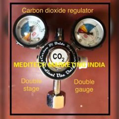 Carbon Dioxide Regulator Double Stage Double Gauge