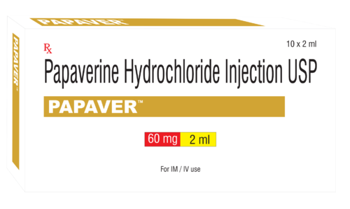 Papaverine Hydrochloride Injection