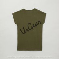 Kids Printed Green T-Shirt