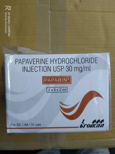 Papaverine Hydrochloride Injection