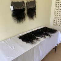 Virgin Indian Raw Natural Cambodian Lace Closure Frontal Human Hair Extensions