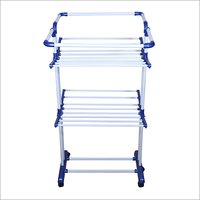 MS Powder Coated Pipe 2 Layer King Size Cloth Drying Stand